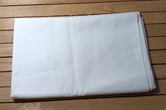Sewing Fabric Pure White Poplin or Light Weight Canvas .75 yd x 44″