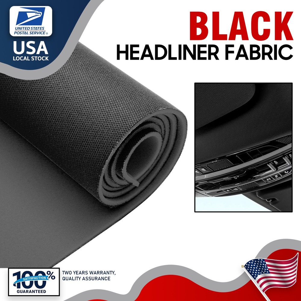 60″ x 60″ Headliner Fabric Auto Roof Lining DIY Replacement Repair Foam Backing