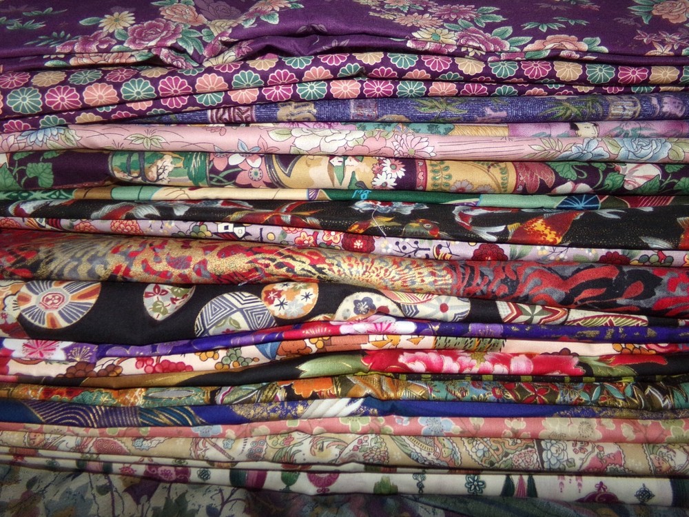 ASIAN Chinese Japanese ORIENTAL flower Cotton Fabric U-Pick 1/2 yd or as listed