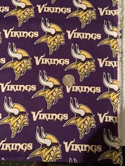 NFL Vikings 2013 #6456 Minnesota Vikings Fabric 59″ Wide by 40″ long