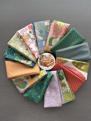 Windham In the Garden Jennifer Moore Fat Quarters Bundle 14 pc Fabric Lot 18×22