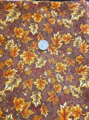 1 Yd Autumn Leaves and Acorns Debbie Mumm Fabric Autumn Fall Joann Fabrics
