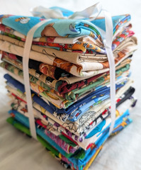 Lot of 24 Fat Quarters Novelty Fun Prints Cotton Fabric All Different by GH2