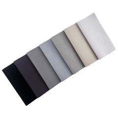 Gray Solid Cotton Fabric Charm Pack 5″ X 5″ Precut Quilt Squares, 42 Pcs (7 Shad