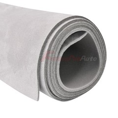 Gray Suede Headliner Fabric Foam Backed for Car Roof Liner Upholstery 108″x60″