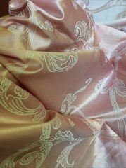 36”x54” pink 60% Silk 40%Cotton Jacquard Fabric lining Home Deco pillowcase