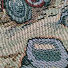 Vintage Cars Print Upholstery Fabric Unbranded Multicolored Green 36″L x 60″W