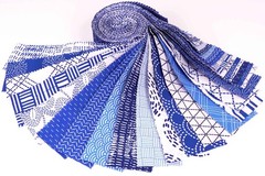 Soimoi 40Pcs Japanese Sashiko Print Cotton Precut Fabrics for Quilting Craft …