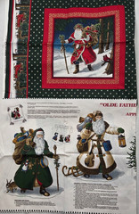 Christmas Fabric Cut & Sew #14 Projects Santa Pillows Stocking Vintage Hallmark