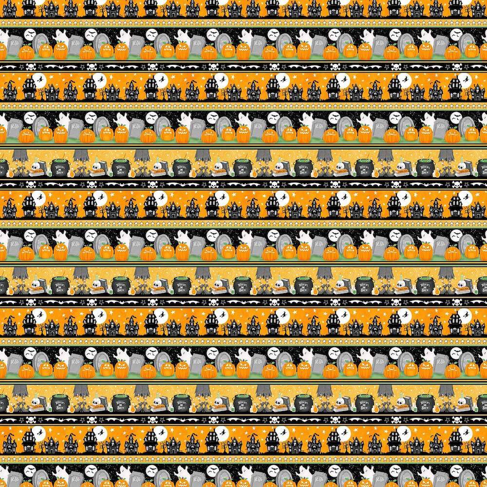 Henry Glass Nights of Olde Salem Glow Stripe Multi Fabric By The Yard