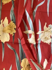 Hawaiian Print, Red Green Yellow Approx 4mt 54” Wide