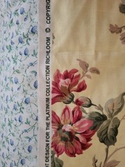 RICHLOOM Platinum Collection Ornate Roses Floral Pink Yellow Sage Large 216″+