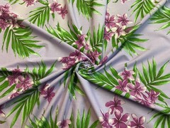45″ Wide HAWAIIAN PRINT Cotton Blend Fabric By The Yard