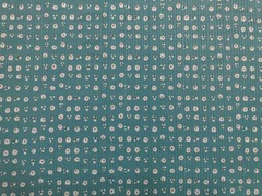 Rib Knit Fabric Persian Green Ditsy Daisy 4 Way Stretch 60″W By Yard-RBPR080