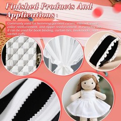 15PCS White Jelly Roll Fabric – 2.55 Inch Cotton Quilting Strips for DIY Crafts