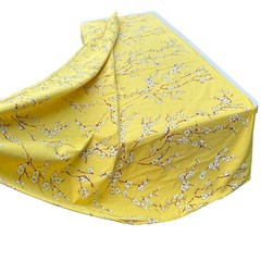 Pacific Fabric Printers 1980 Designs by Shoji Yellow Plum Blossom Fabric 4 Yds