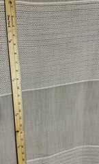 ANTIQUE GOLD LINEN STYLE DRAPERY FABRIC W/ EMBROIDERY DETAILS 60″ WIDE BY THE YD