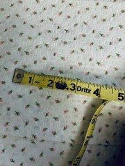 VTG Spring Mills Inc.Feminine Pink Rosebuds Florals on White Pucker Cotton BTFQ
