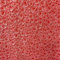 Hearts Print Polyester Cotton Blend 60″ width Polycotton Printed Fabric by Yard