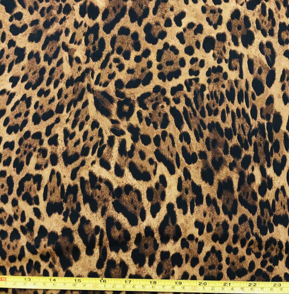 Tina Scrap 9″x21″ CHEETAH Leopard Animal Fur Cat Print Cotton fabric