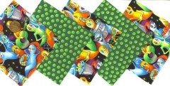20 4 inch Ghastly Ghosts and Ghouls 100% Cotton Fabric Quilt Sqs TB1