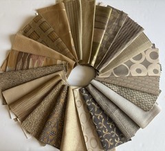 25 Upholstery Fabric Samples Warm tones Neutrals Surprise Extras included.