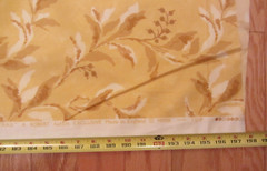 Robert Allen Fabric MANOR TRAIL Cotton Gold Yellow Drapery Upholstery 10 + Yds