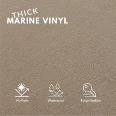 One Yard Marine Grade Vinyl Fabric – Versatile 54″x36″ Pebble Faux Leather