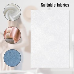 20 Sheets Fusible Webbing for Fabric Applique 8×12 Inch 8X12 Inches, white