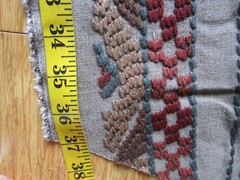Stroheims’ Embroidered Global Fabric MASSIF Terracotta Brown Rust Green 1Yd+++