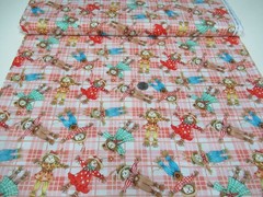 Michael Miller quilt-craft fabric SCARECROW FESTIVAL coral 2 yds (ddc-12765)