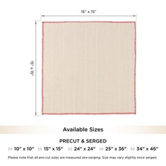 The Oxford Company Monk’s Cloth | Punch 24″ x (Precut & Serged), Natural