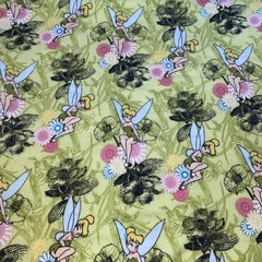 Tinkerbell Fairy Fabric Lot Of 8