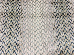 Colefax & Fowler Zigzag Ombre Velvet Fabric- Jerome / Blue 6.75 yds F4013-02