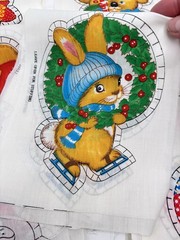 1970’s Spring Mills Christmas Ornaments 38 Sew/Stuff Fabric Panels Googly Eyes