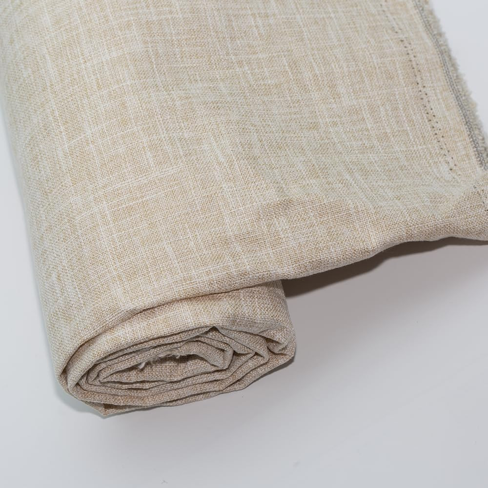 Linen Fabric by the Meter 39″X57″ Soft Natural Craft Material Pre-Cut Linen Upho