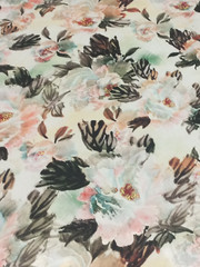 Hardy’sTextile 100%Silk Satin Digital Print DIY Dress Scarf Skirt Top Skirt(#57)