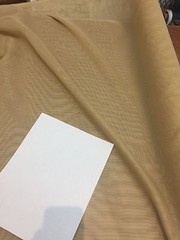 120 inch French Linder Voile Antique Gold Sheer Fabric by the yard by the roll