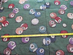 Pool Balls Uphostery / Tapestry Fabric 36″ x 60″