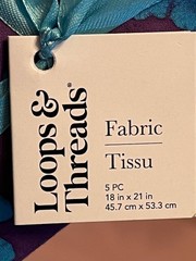 Loops and Threads Fabric 5pc Patterns Colorful Quilting Fabric Bundle Precut NEW