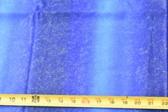 16″ Long, Vintage, Metallic-Gold Sparkles on Vertical-Blue-Striped, E161