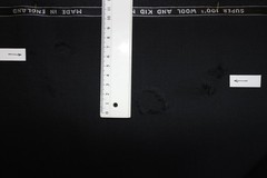 60% KID MOHAIR & 40% WOOL BLACK SUITING FABRIC BY William Halstead = See Below