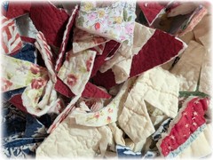 Vintage Quilt Scrap Cutter Quilt Scrap Pieces Slow Stitch, Junk Journal, Bag 8