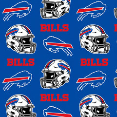 Buffalo Bills NFL Fleece Fabric – 60″ Wide – Sold by The Yard & Bolt