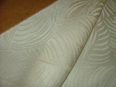Mark Alexander Romo Fabric Rousseau Cream Silk Wool Upholstery Curtain 17 Metre