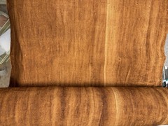 Hand Dyed Persimmon Fabric | Rustic Vintage Homespun Textile | Half Yard Cut