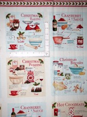 Christmas Kitchen Food Bake Fabric 24″X44″ Panel Sugar & Spice Cotton Northcott