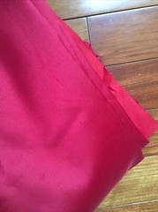 silk 60% wool 40% all natural fabric heavy fall winter jacket suit red 0.5yard