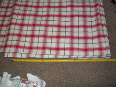 New old stock Vintage Fabric Bolt Tartan Plaid Seek sucker 60″ x 20 yards+
