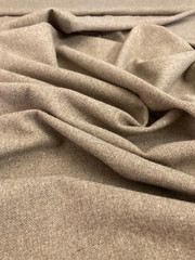 3 YDS Handwoven Natural Taupe Wool – Rustic Tweed SOFT Homespun 63″ wide 7.4 oz